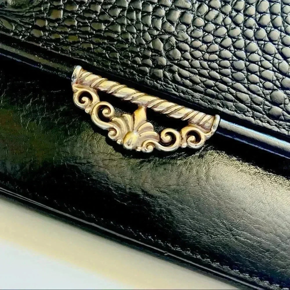 Brighton Alligator Embossed Leather Clutch/Organizer - Picture 12 of 13